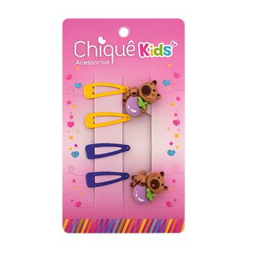Kit 4 Tic Tac + 2 Rabicó Capivara — linha Chiquê Kids